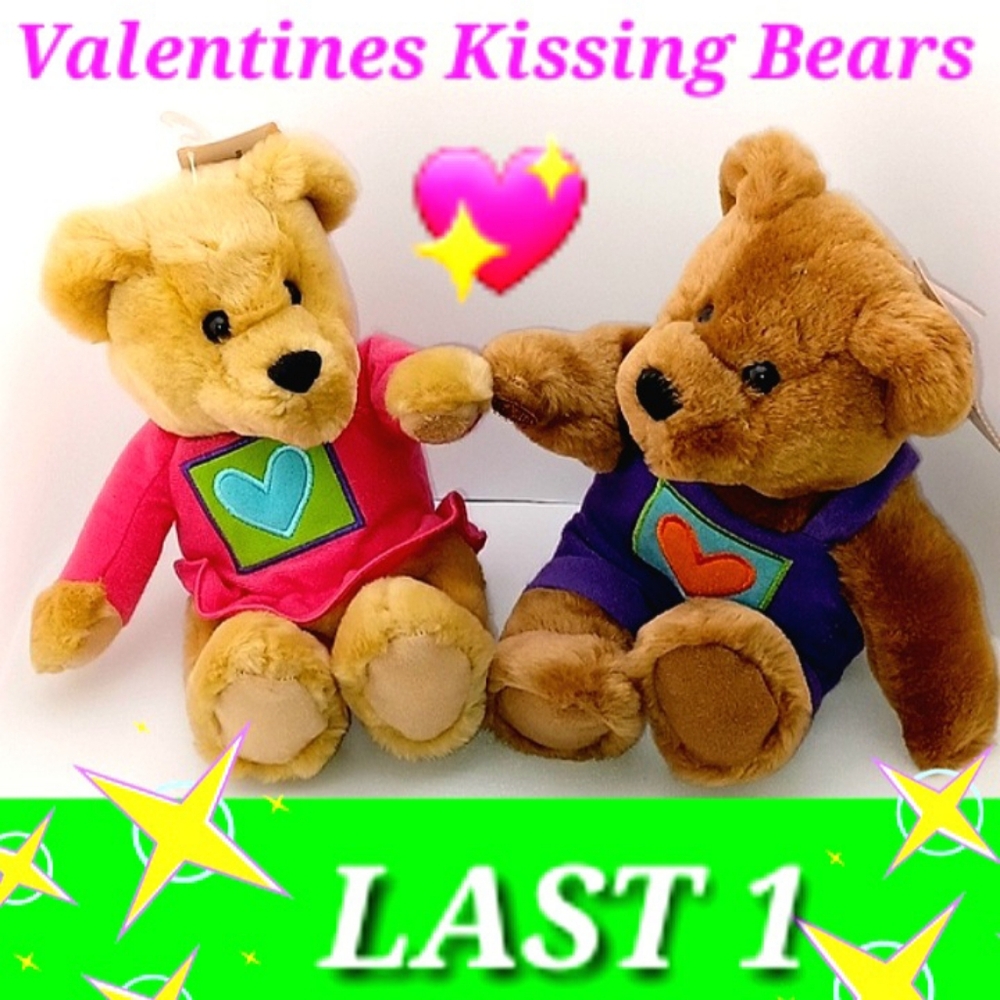 Vintage Hallmark Kissing Bears, for your Love one “Easter, birthdays & holiday”